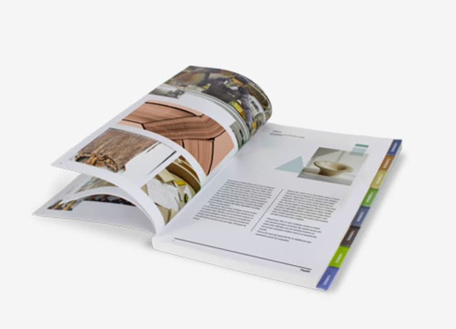Brochure à onglet devis sur mesure
