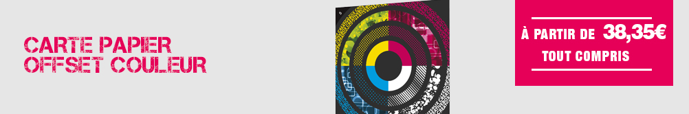 Carte simple papier offset couleur Carte simple papier offset couleur