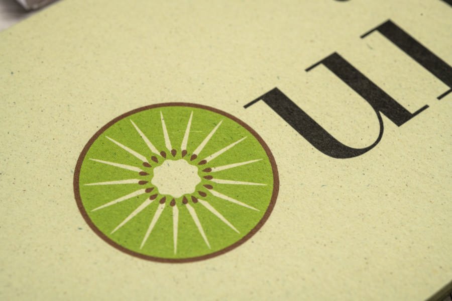Papier à base de kiwi