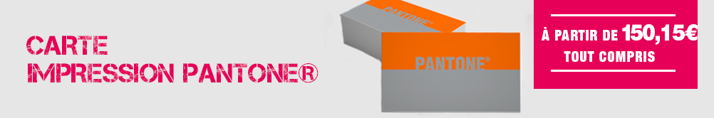 Carte simple impression Pantone® Carte simple impression Pantone®